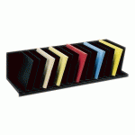 TRIEUR VERTICAL NOIR RÉGLABLE 10 SÉPARATIONS L 92 CM