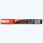 UNIBALL MARQUEUR CRAIE CHALKMARKER, POINTE OGIVE MOYENNE, POUR LES TABLEAUX NOIRS, MENUS, ORANGE FLUO