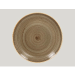 ASSIETTE COUPE PLATE ROND BRUN PORCELAINE Ø 31 CM TWIRL RAK