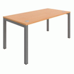 BUREAU DROIT ASTRO ARCHE 140X70 HÊTRE/ALU - BURONOMIC