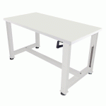 ETABLI À MANIVELLE STRATIFIÉ 1750 X 750 X HT 737/1037 CM GRIS 7035 - MANUTAN COLLECTIVITÉS