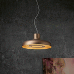 ICONE DUETTO LED SUSPENSION 927 Ø55CM BRONZE/OR