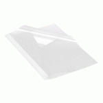 LOT DE 100 - COUVERTURE DE THERMOSOUDURE DOS 3 MM CARTON 200 G FELLOWES BLANCHE