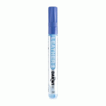 LOT DE 6 - DARWI MARQUEUR PEINTURE SUR CUIR POINTE CONIQUE FINE 2MM - BLEU