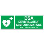 PANNEAU ISO 7010 1ERS SECOURS DÉFIBRILLATEUR SEMI-AUTOMATIQUE