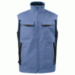 PROJOB 5706 BODYWARMER MULTIPOCHES PRIO BLEU CIEL - TAILLE XXXXL