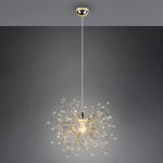 REALITY LEUCHTEN SUSPENSION GLORIA, E27, À UNE LAMPE, LAITON