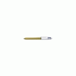 STYLO BIC 4 COULEURS SHINE - CORPS METALLIQUE OR