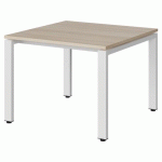 TABLE MALIBU 80X80 T3 SOUDÉ STR ABS ACACIA/BLC 9016