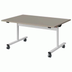 TABLE MALIBU RAB. 120X80 T3 DL STRA ABS GRIS U727/BLC 9016