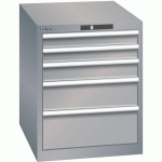 ARMOIRE GRIS PIGEON 564X725X700 AVEC 5 TIR. 75KG - LISTA