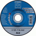 DISQUE À ÉBARBER DÉPORTÉ PERFORMANCE ALU - 125X7MM - BOÎTE DE 10 PFERD