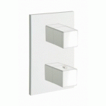 FACADE EXTERNE QUADRI LAITON THERMOSTATIQUE 3 SORTIES BLANC - CRISTINA ONDYNA XQ85324