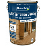HUILE TERRASSE BARDAGE - TOUS BOIS - BOIS NATUREL - 5 L BLANCHON
