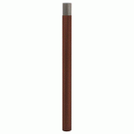 POTELET HAUTE VISIBILITÉ Ø 76 MM INOX BROSSÉ ZINC ASP CORTEN - PROCITY