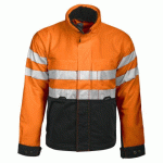 PROJOB 6407 JACKET - EN ISO 20471 CLASSE 3 ORANGE/NOIR - TAILLE XS
