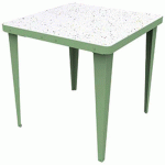 TABLE RÉUNION ENSEMBLE CONFETTIS /VERT OLIVE - LALALA
