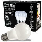 V-TAC - 3 AMPOULES LED 217354 - A60 BASE E27 10,5W