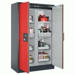 ARMOIRE SÉCURITÉ Q-CLASSIC-90 Q90.195.120.MM GRIS/ROUGE