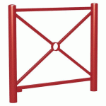 BARRIÈRE CARREFOUR 1.07 M - ZINC ROUGE FONCÉ 3004 - PROCITY