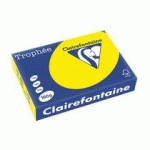 COUVERTURES CARTON CLAIREFONTAINE TROPHÉE JAUNE VIF - PAQUET DE 250