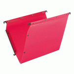 LOT DE 10 - DOSSIER SUSPENDU POUR ARMOIRES POLYPROPYLÈNE OPAQUE ULTIMATE ELBA FOND NORMAL ROUGE
