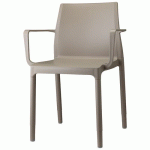 LOT DE 4 FAUTEUILS CHLOÉ TREND - TAUPE - S-CAB