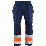 PANTALON ARTISAN HAUTE-VISIBILITÉ STRETCH TAILLE 40C - BLAKLADER