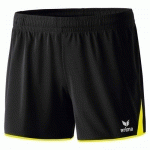 SHORT - ERIMA - 5-C CLASSIC FEMME NOIR/JAUNE