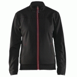 SWEAT ZIPPÉ FEMME NOIR/ROUGE TAILLE XL - BLAKLADER