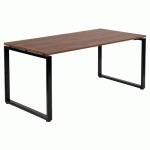 TABLE OFFICE PRO PIED CARRE 160 X 80 CM NOYER PIED NOIR