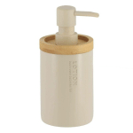 TENDANCE - DISTRIBUTEUR A SAVON POLYRESINE 280 ML - BEIGE BAMBOU