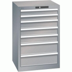 ARMOIRE GRIS PIGEON 564X572X850 AVEC 7 TIR. 75KG - LISTA