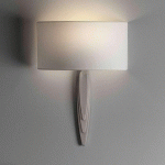 ASTRO GAUDI APPLIQUE NICKEL MAT/BLANC