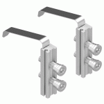 KIT DE FIXATION SUR PROFIL ALUMINIUM POUR PAUMELLE DIAM 2 LAMES LA CROISÉE DS