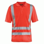POLO ANTI-UV HAUTE-VISIBILITÉ ROUGE FLUORESCENT TAILLE XS - BLAKLADER