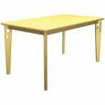 TABLE IRISS 140 X 80 CM 4P - STRATIFIÉ HÊTRE/HÊTRE NATUREL