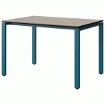 TABLE MALIBU 120X80 T6 SOUDÉ ST ANTIB ACACIA/NOIR BLEU 5025 - MANUTAN EXPERT