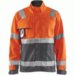 VESTE DE TRAVAIL HAUTE-VISIBILITÉ - ORANGE FLUO - XS - BLAKLADER
