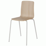 CHAISE MALIBU 4P T7 COQUE ACACIA LAK 1277 / ACIER BLANC 9016 - MANUTAN EXPERT