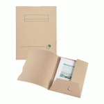 CHEMISE DOSSIER 2 RABATS OXFORD NATURE LINE 23 X 31 CM BEIGE - PAQUET DE 50