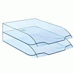 LOT DE 2 - CORBEILLE À COURRIER CEP CONFORT ICE BLUE