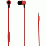 ÉCOUTEURS FILAIRES INTRA-AURICULAIRES JACK MICRO MOOD ROUGE - TNB