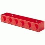 LOT DE 2 - ÉTAGÈRE BOOK RACK, LARGEUR: 478 MM, ROUGE