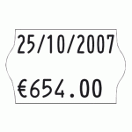 LOT DE 36 - ETIQUETTE 26 X 16 MM SATO JUDO BLANCHE - ROULEAU DE 1200