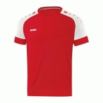 MAILLOT DE FOOT MANCHES COURTES ENFANT - JAKO - CHAMP 20 ROUGE/BLANC