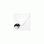 PAQUET DE 20 ENVELOPPES POLLEN 120X120MM 120G/M² - BLANC - LOT DE 4