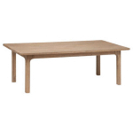 TABLE BASSE EN BOIS D'ACACIA COLORIS BEIGE - LONGUEUR 120 X PROFONDEUR 60 X HAUTEUR 40 CM PEGANE