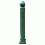 POTEAU MÉMOIRE DE FORME À PLATINE Ø80MM - 800MM - VERT - VISO