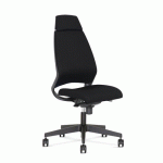 SIÈGE DE BUREAU KENARI DOSSIER TISSU NOIR - NOWY STYL